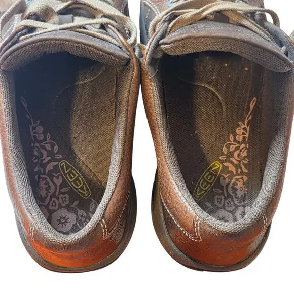 Keen Women's Presidio Sneakers Shoes Hiking or Trail Shoes Brown Leather sz 11 - Picture 7 of 12